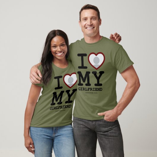 Grün wandern I Liebe Foto meiner Freundin Text T-Shirt (Unisex)