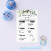 Grün Was ist in Ihrer Purse Baby Duschkarte? Flyer (Einzeln)