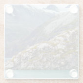 Grün weckt im Blau Glasuntersetzer (Rückseite)