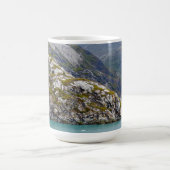 Grün weckt im Blau Kaffeetasse (Mittel)