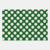 grün weiß 3 pc koordiniert Volleyball Geschenkpapier Set (Vorderseite 2)