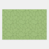 Grün/Weiß-Abstrakte Form Geschenkpapier Set (Vorderseite 3)