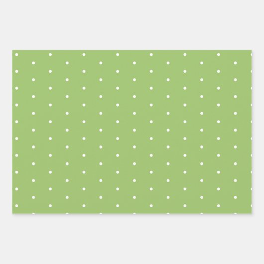 Grün/Weiß-Abstrakte Form Geschenkpapier Set (Vorderseite 2)