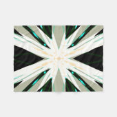 Grün weiß Beige Winter Xmas Snowflake Warm Fleecedecke (Vorderseite (Horizontal))