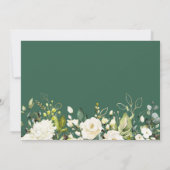 Grün-Weiß-Blümchen-Foto zum Muttertag Karte (Rückseite)