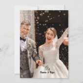 Grün-Weiß-Blume elegante Blumenhochzeit inv Einladung (Rückseite)