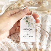 Grün/Weiß Blume Hochzeitsgeschenk-Tag Geschenkanhänger