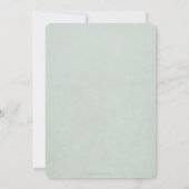 Grün + Weiß Blumengarten Osterfeier Einladung (Rückseite)