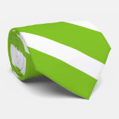 grün/weiß diagonale Streifen Krawatte (Gerollt)