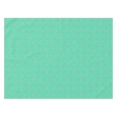 Grün-weiß einfaches Blumenmuster Retro Tischdecke (Vorderseite (Horizontal))