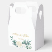 Grün-Weiß-Elegante Blumenhochzeit Geschenkschachtel (Geöffnet)