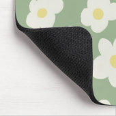 Grün-weiß floral mousepad (Ecke)