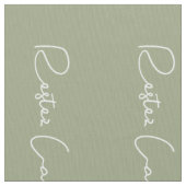 Grün, weiß, Französisch Script ruhig halten und we Stoff (Nahaufnahme)