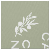 Grün, weiß, Französisch Script ruhig halten und we Stoff (Nahaufnahme)