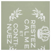 Grün, weiß, Französisch Script ruhig halten und we Stoff (Muster)