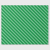 Grün-weiß gestreifte Geschenkpapier (Flach)