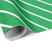 Grün-weiß gestreifte Geschenkpapier (Rolleneckpunkt)
