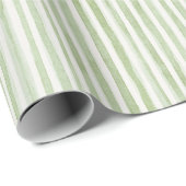 Grün-weiß gestreifter Geburtstag Geschenkpapier (Rolleneckpunkt)