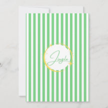 Grün & Weiß gestreifter Jingle Holiday