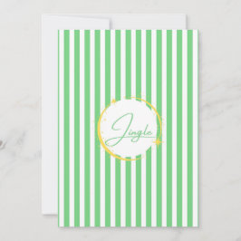 Grün & Weiß gestreifter Jingle Holiday