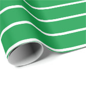 Grün-weiß gestreiftes Geschenkpapier (Rolleneckpunkt)