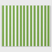 Grün-weiß gestreiftes Geschenkpapier (Flach)