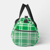 Grün-weiß kariert duffle bag (Rechts)