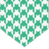 Grün-weiß kariert Houndstooth Tischdecke (Schrägansicht)