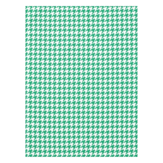 Grün-weiß kariert Houndstooth Tischdecke (Vorderseite)
