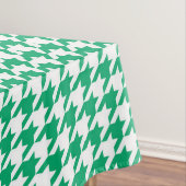 Grün-weiß kariert Houndstooth Tischdecke (Beispiel)