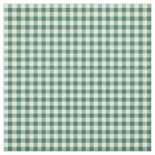 Grün-weiß karierter Gingham-Stoff Stoff
