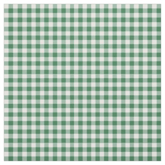 Grün-weiß karierter Gingham-Stoff Stoff (Muster)
