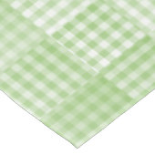 Grün-weiß kariertes abstraktes Muster Tischdecke (Schrägansicht)