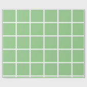 Grün-Weiß-Karo Geschenkpapier (Flach)