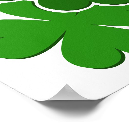 Grün-Weiß-Keilschnecke mit einem Lächeln Poster (Ecke)