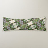 Grün/Weiß Kissen mit Backyard Bird (Vorderseite)