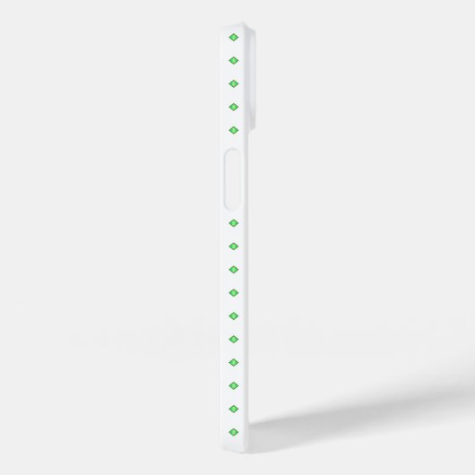 Grün-Weiß-Muster Case-Mate iPhone Hülle (Rückseite / Rechts)