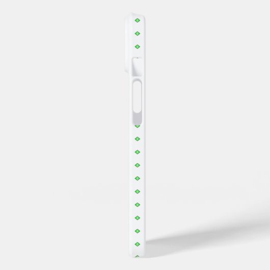 Grün-Weiß-Muster Case-Mate iPhone Hülle (Rückseite / Links)