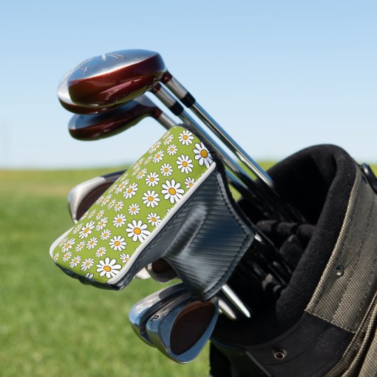 Grün-Weiß-Muster Golf Headcover (In Situ)