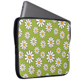 Grün-Weiß-Muster Laptopschutzhülle (Vorne Rechts)