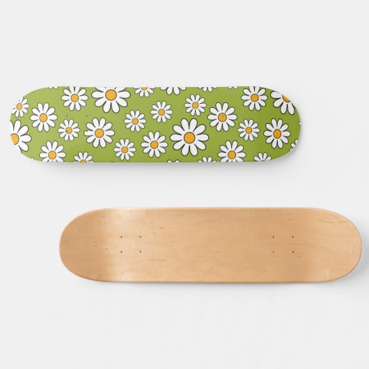 Grün-Weiß-Muster Skateboard (Horizontal)