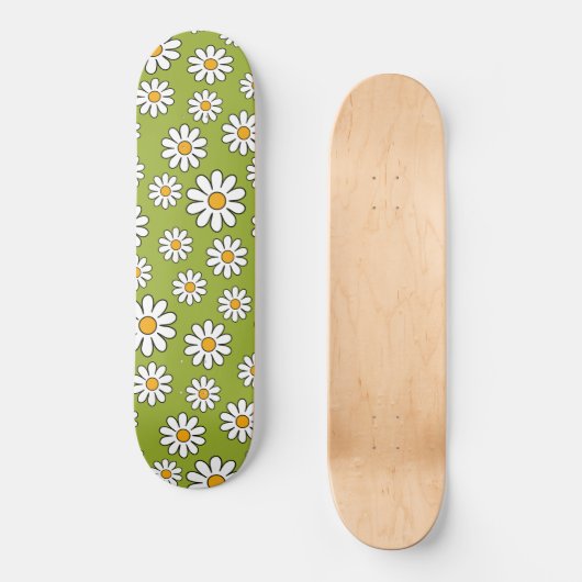 Grün-Weiß-Muster Skateboard (Vorderseite)