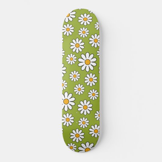 Grün-Weiß-Muster Skateboard (Vorderseite)