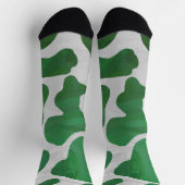 Grün-Weiß-Muster Socken (Oben)