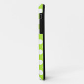 Grün-Weiß-Polka-Dots-Retro-Muster Case-Mate iPhone Hülle (Hinten/Links)