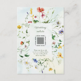 Grün-Weiß-Romantische Sommerhochzeit Begleitkarte