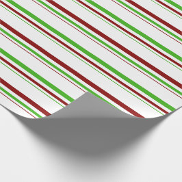 Grün, Weiß, rot gefärbt Weihnachtsmuster Geschenkpapier