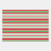 Grün, Weiß, Rot Inspiriert Geschenkpapier Set (Vorderseite)