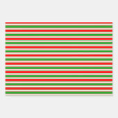 Grün, Weiß, Rot Inspiriert Geschenkpapier Set (Vorderseite)