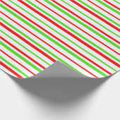 Grün, Weiß, rot/rot gestrichen/Muster Geschenkpapier (Ecke)